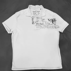 Button up Epaulettes Short Sleeve Collared Polo Shirt